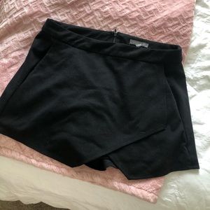 Black envelope skirt